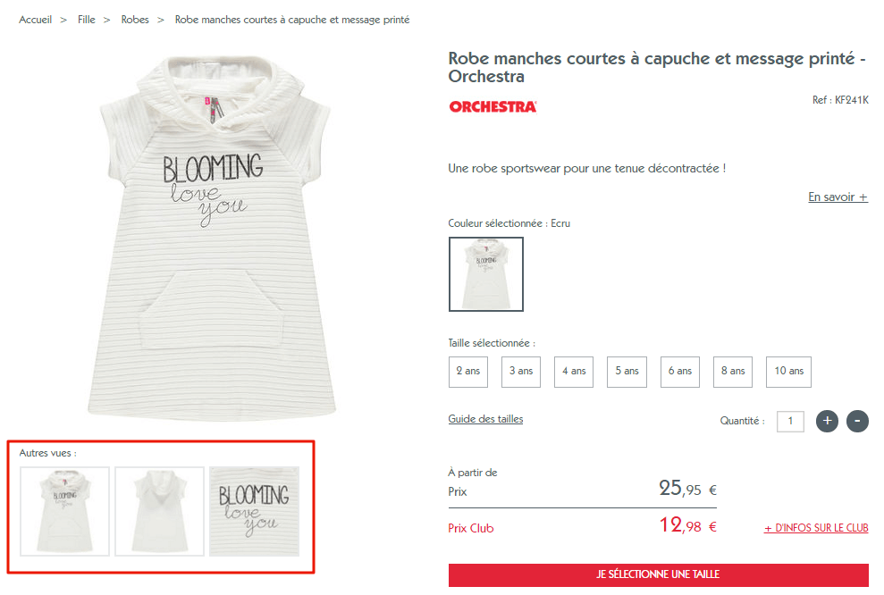 Autres vues d'une robe chez Orchestra