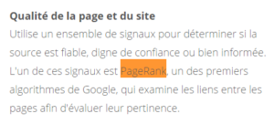 Le PageRank n'est pas mort pour Google