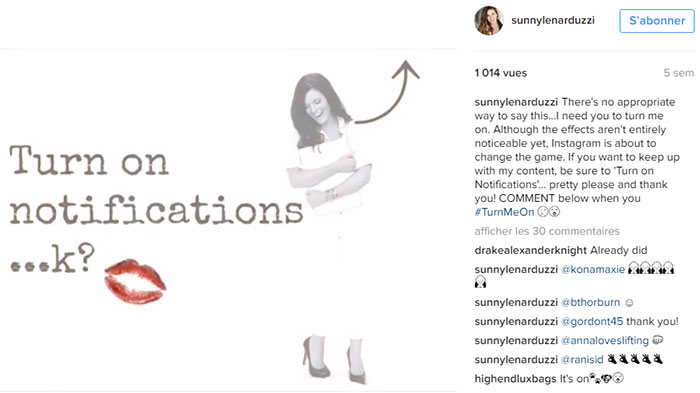 Activer les notifications des publications dans Instagram