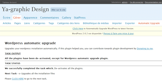 plugin mise a jour automatique wordpress