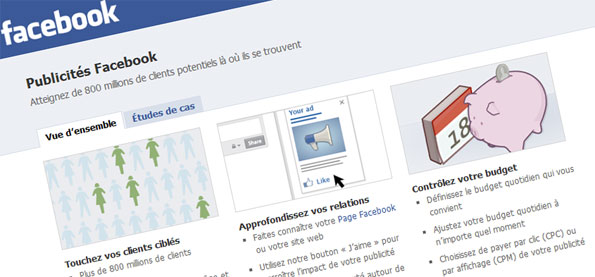 La publicité sur Facebook.com