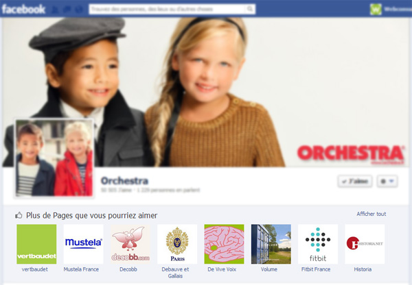 Page Facebook d'Orchestra