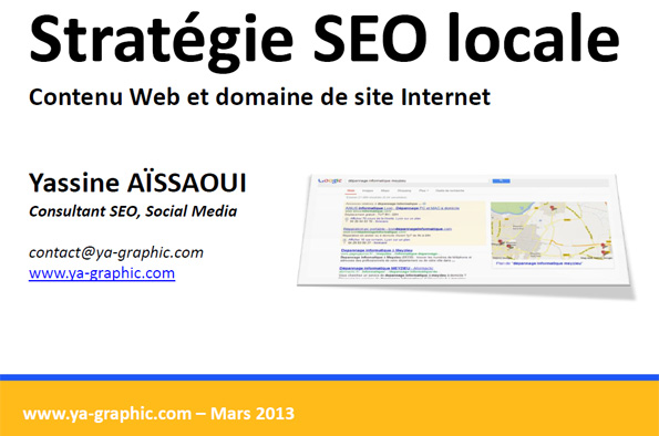 Stratégie SEO local et travail de contenu web