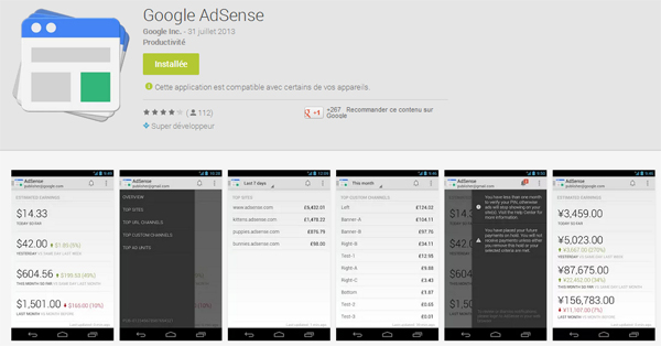Google AdSense : application officielle pour Android et iOS