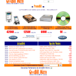 Design du site Grosbill.com en l'an 2000