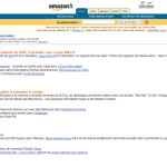 Design du site Amazon.fr en 2000
