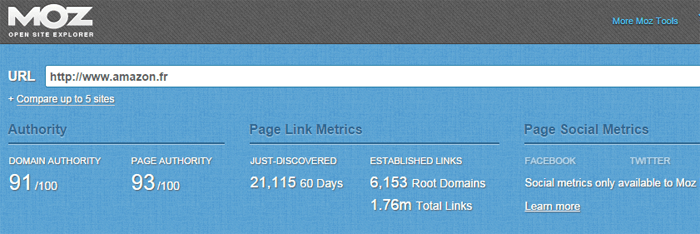 Rechercher des liens entrants avec Open Site Explorer de Moz