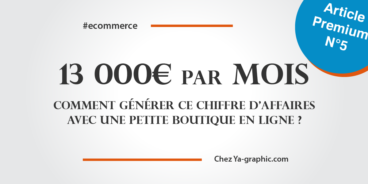 Gagner plus de 10 000€ de chiffre d'affaires avec une boutique en ligne