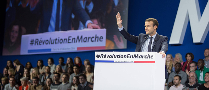 Discours d'Emmanuel Macron à la porte de Versailles