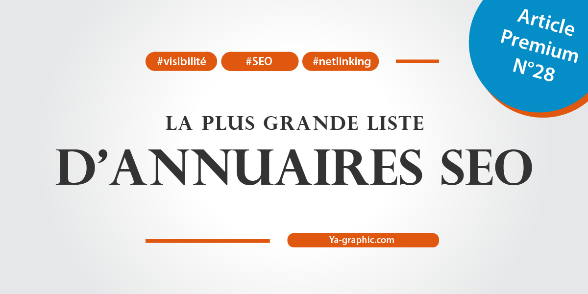 Liste d'annuaires SEO 2018