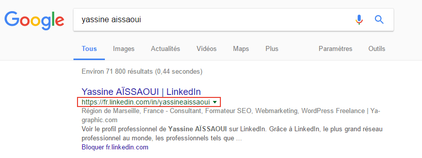 Personnaliser l'URL de son profil LinkedIn