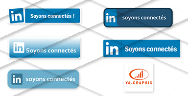 Boutons LinkedIn à télécharger.