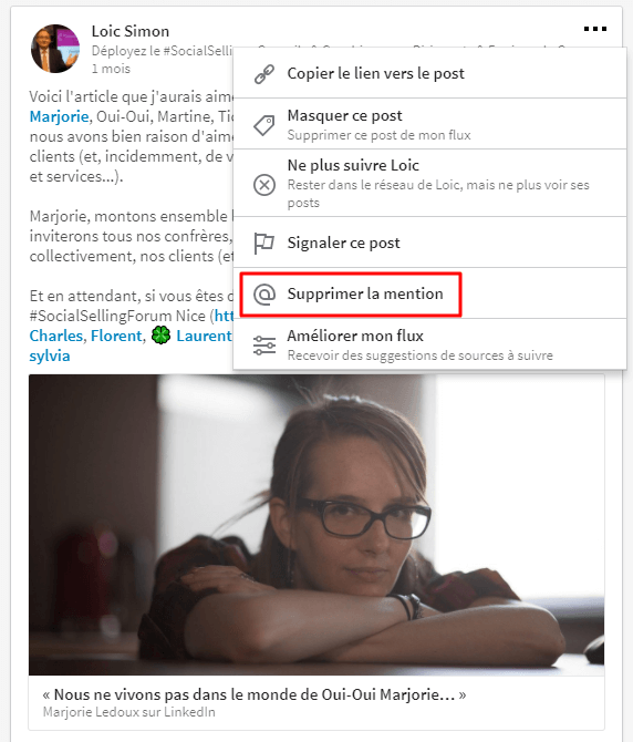 On Mentionne Votre Nom Sur Linkedin Comment Supprimer Cette Mention 