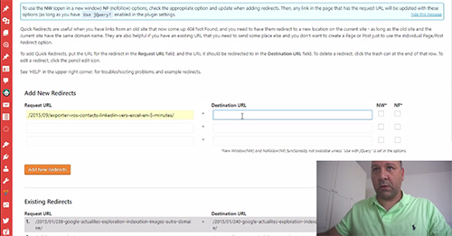 Vidéo : Comment faire une redirection 301 d'URL dans un site WordPress