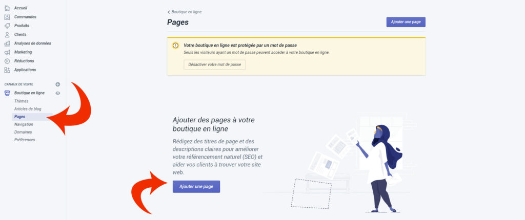 Guide Shopify : Comment ajouter des pages dans Shopify