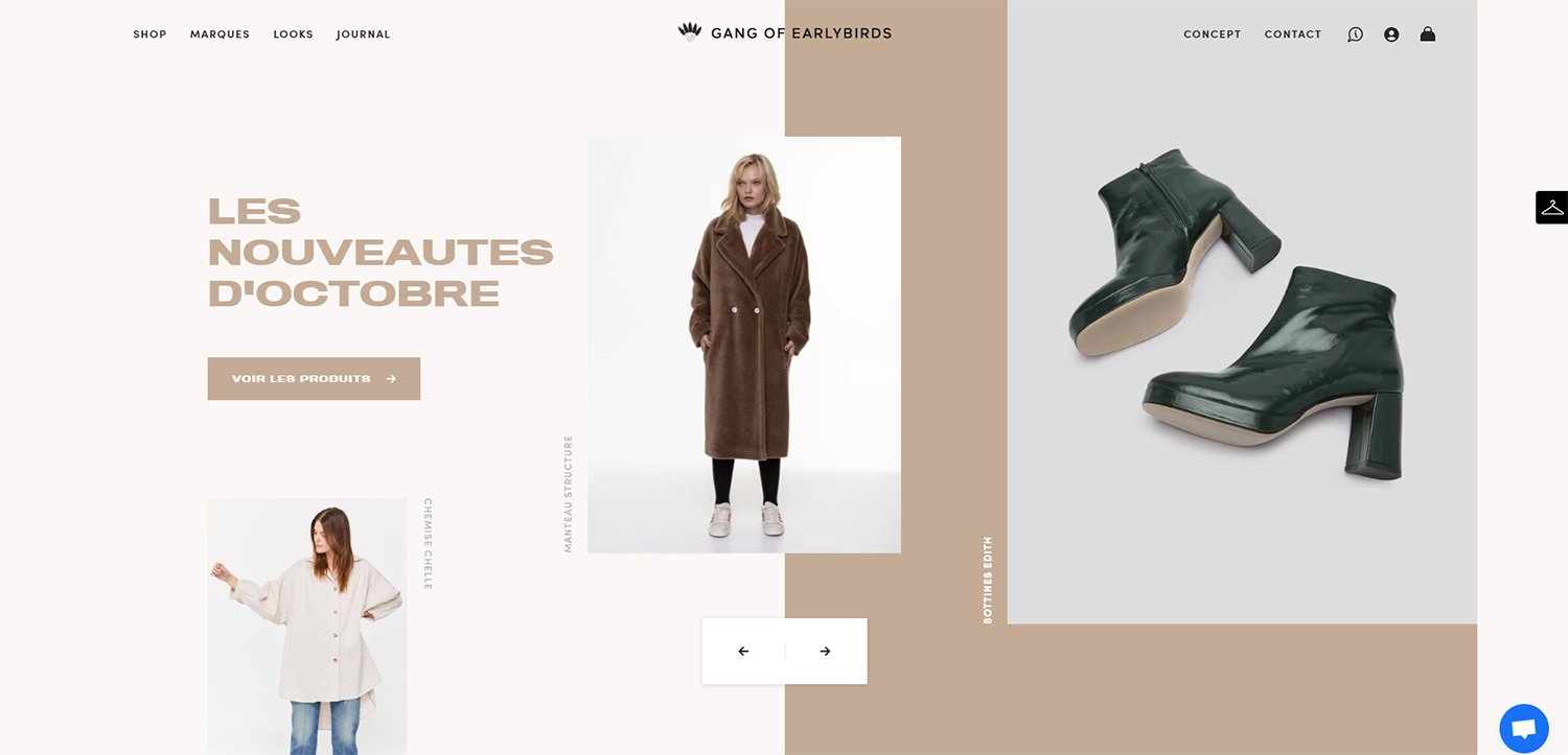 Boutique de mode Shopify Gang of Earlybirds