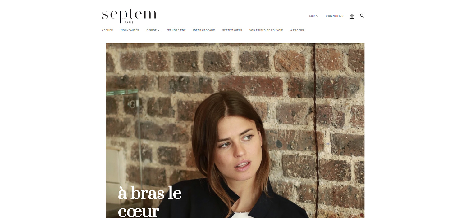 Boutique Shopify de mode - Septem Paris