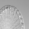 Photo of an attraction wheel of Marseille lamp black and white Lightroom presets